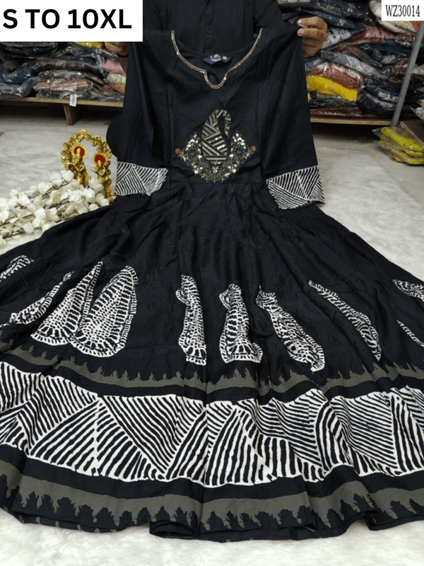 Readymade long gown full flair S TO 10XL - DESIGN 33 - VASTRA COLLECTION