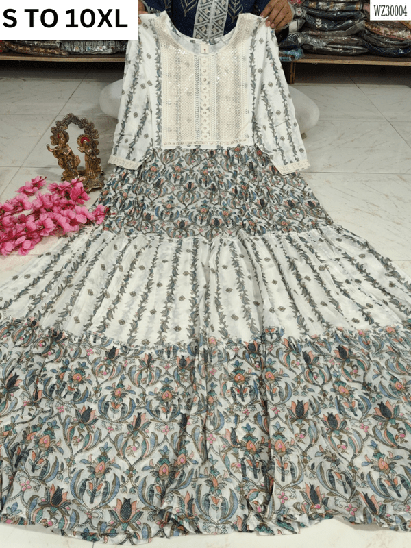 Readymade long gown full flair S TO 10XL - DESIGN 34 - VASTRA COLLECTION