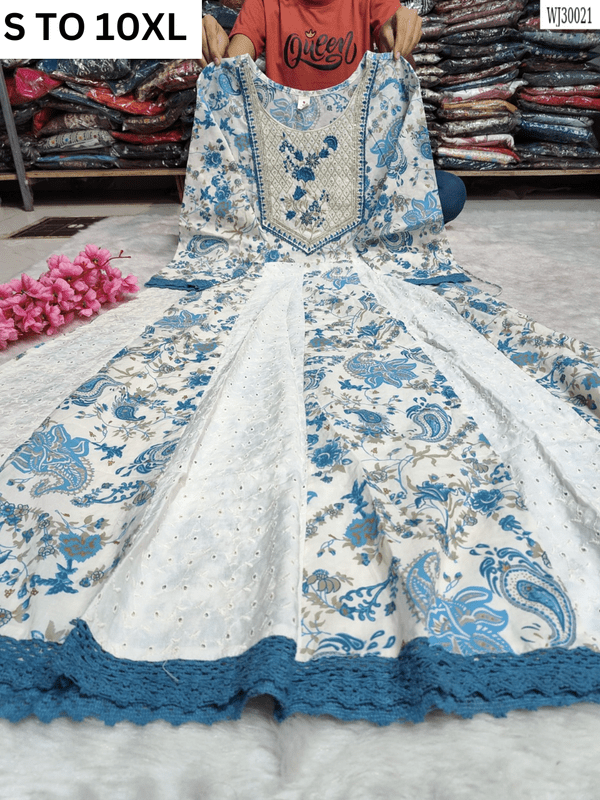 Readymade long gown full flair S TO 10XL - DESIGN 38 - VASTRA COLLECTION