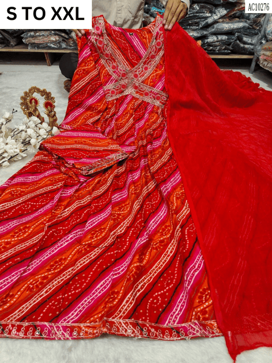 HEAVY ALIACUT KURTA PANT DUPATTA S TO XXL - DESIGN 31 - VASTRA COLLECTION