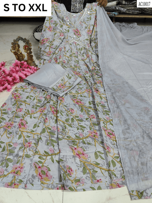 HEAVY ALIACUT KURTA PANT DUPATTA S TO XXL - DESIGN 59 - VASTRA COLLECTION