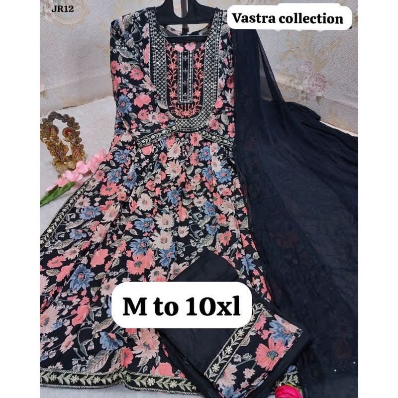 HEAVY NAIRACUT KURTA PANT DUPATTA S TO 10XL - DESIGN 4 - VASTRA COLLECTION