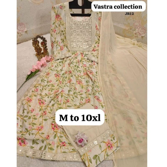 HEAVY NAIRACUT KURTA PANT DUPATTA S TO 10XL - DESIGN 5 - VASTRA COLLECTION