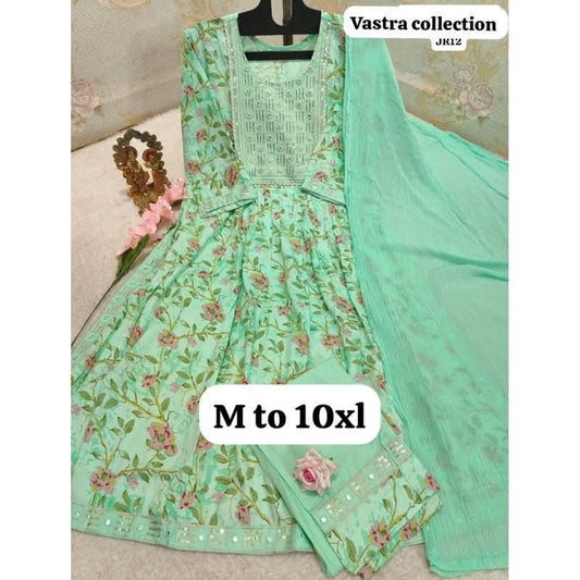 HEAVY NAIRACUT KURTA PANT DUPATTA S TO 10XL - DESIGN 7 - VASTRA COLLECTION