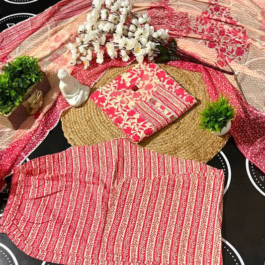 Readymade Kurta Pant Dupatta - DESIGN 46 - VASTRA COLLECTION