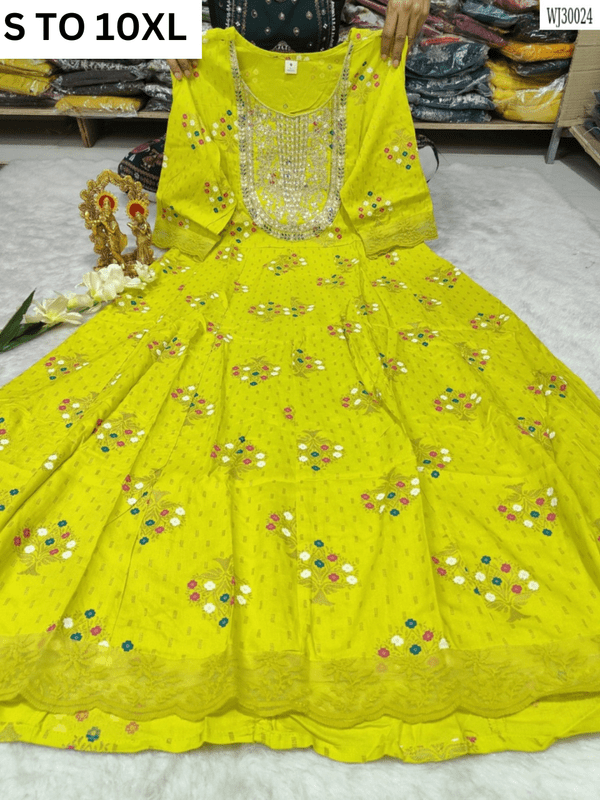 Readymade long gown full flair S TO 10XL - DESIGN 10 - VASTRA COLLECTION