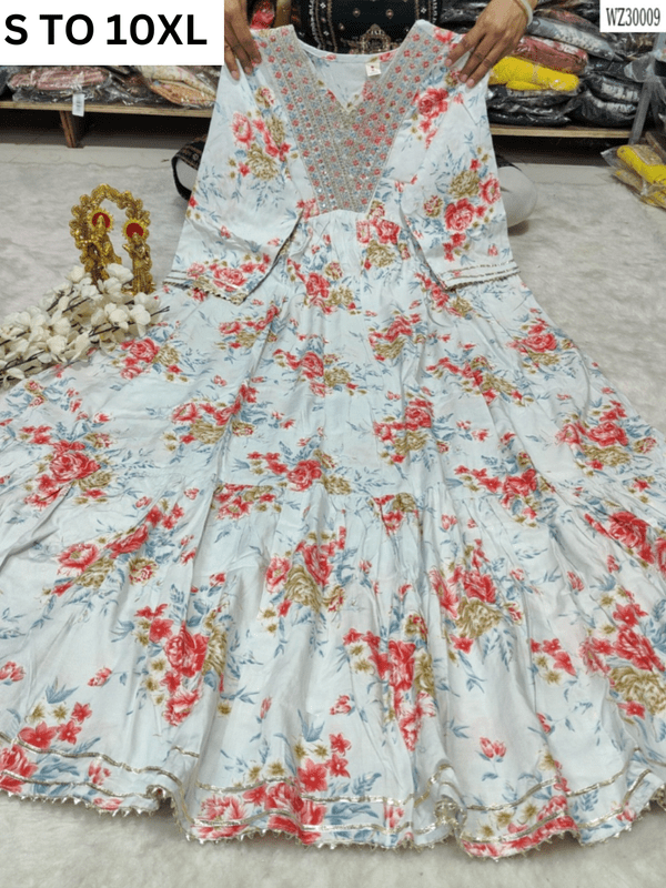 Readymade long gown full flair S TO 10XL - DESIGN 12 - VASTRA COLLECTION