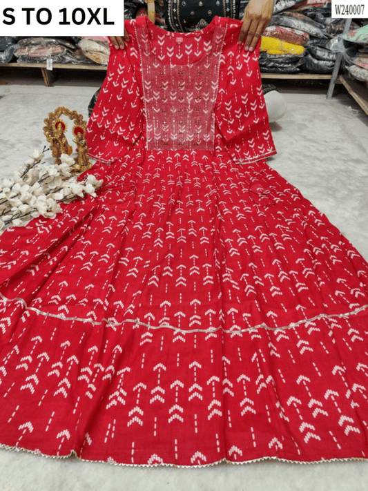 Readymade long gown full flair S TO 10XL - DESIGN 15 - VASTRA COLLECTION