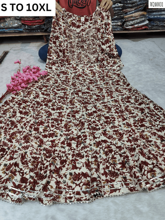 Readymade long gown full flair S TO 10XL - DESIGN 21 - VASTRA COLLECTION