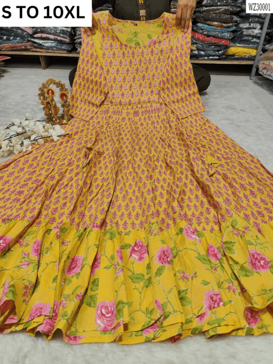 Readymade long gown full flair S TO 10XL - DESIGN 23 - VASTRA COLLECTION