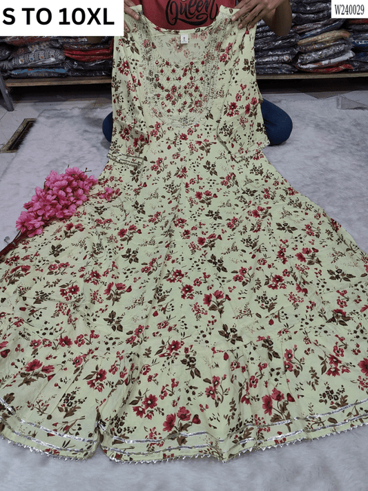 Readymade long gown full flair S TO 10XL - DESIGN 25 - VASTRA COLLECTION