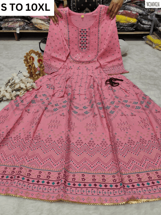 Readymade long gown full flair S TO 10XL - DESIGN 26 - VASTRA COLLECTION