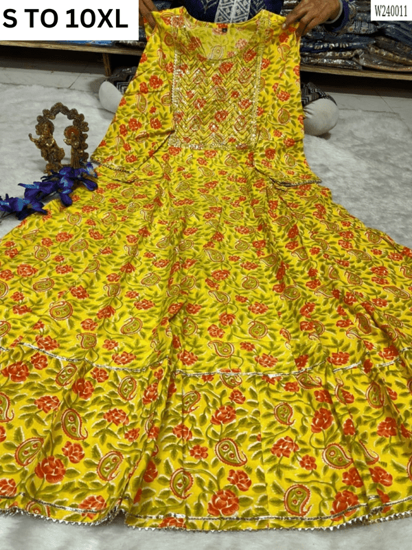 Readymade long gown full flair S TO 10XL - DESIGN 27 - VASTRA COLLECTION