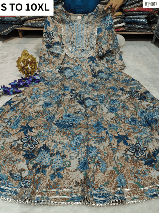 Readymade long gown full flair S TO 10XL - DESIGN 3 - VASTRA COLLECTION