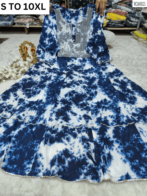 Readymade long gown full flair S TO 10XL - DESIGN 31 - VASTRA COLLECTION