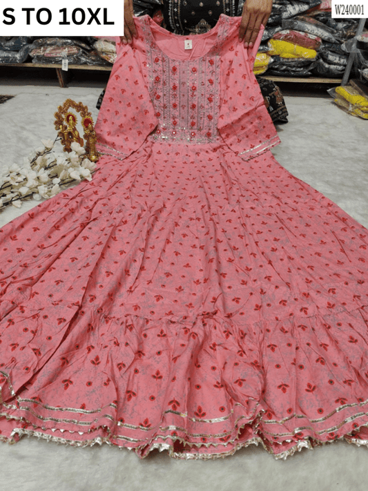 Readymade long gown full flair S TO 10XL - DESIGN 32 - VASTRA COLLECTION