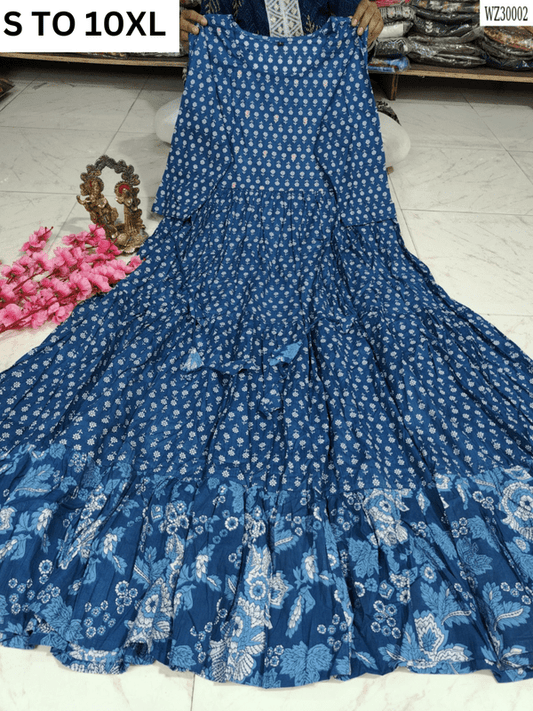 Readymade long gown full flair S TO 10XL - DESIGN 35 - VASTRA COLLECTION
