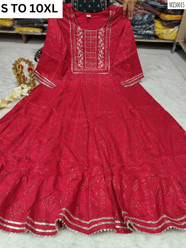 Readymade long gown full flair S TO 10XL - DESIGN 36 - VASTRA COLLECTION