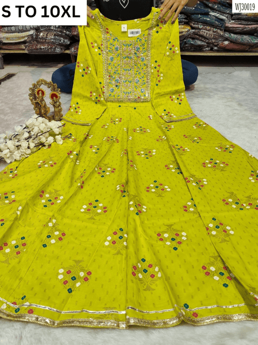 Readymade long gown full flair S TO 10XL - DESIGN 37 - VASTRA COLLECTION