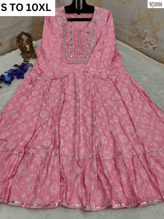 Readymade long gown full flair S TO 10XL - DESIGN 6 - VASTRA COLLECTION