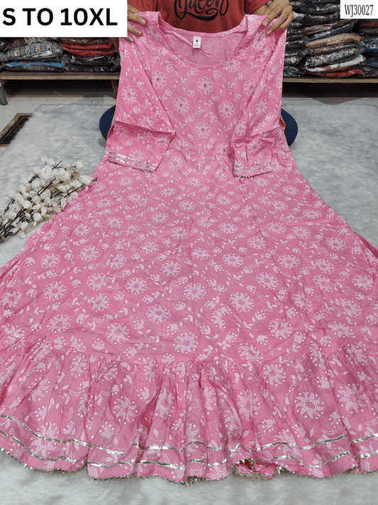 Readymade long gown full flair S TO 10XL - DESIGN 8 - VASTRA COLLECTION